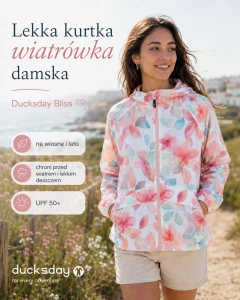 Kurtka wiatrówka damska Ducksday, Bliss, rozmiary S-M-L-XL