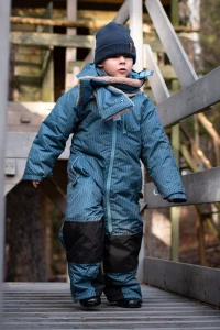 Kombinezon narciarski Ducksday Ranger 122–128 – niebiesko-granatowy