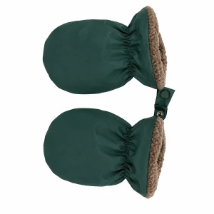 Rękawiczki mitenki zimowe dla dzieci, Ducksday, Dark Green, 86-92