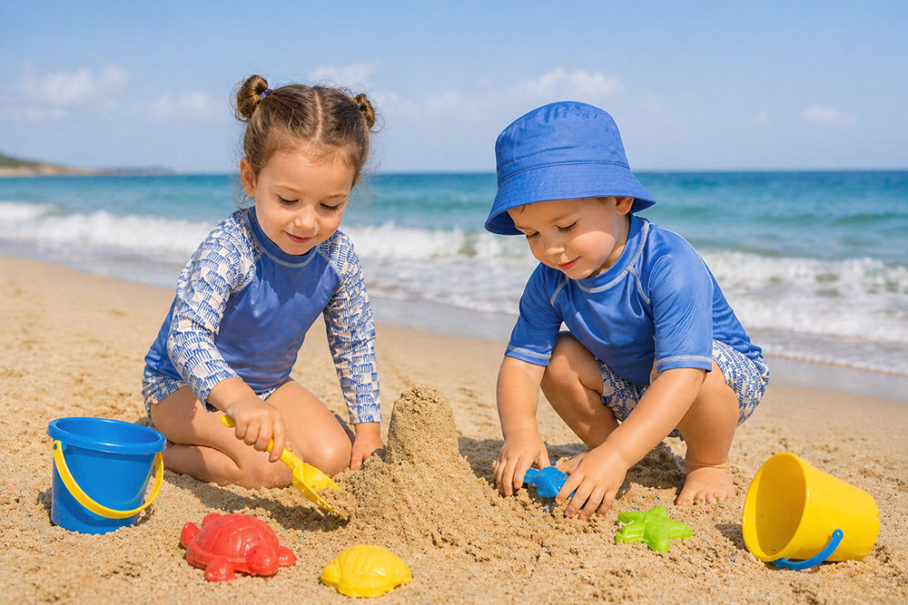 Co ubrać dziecku na plażę - odzież uv z filtrem UPF50+