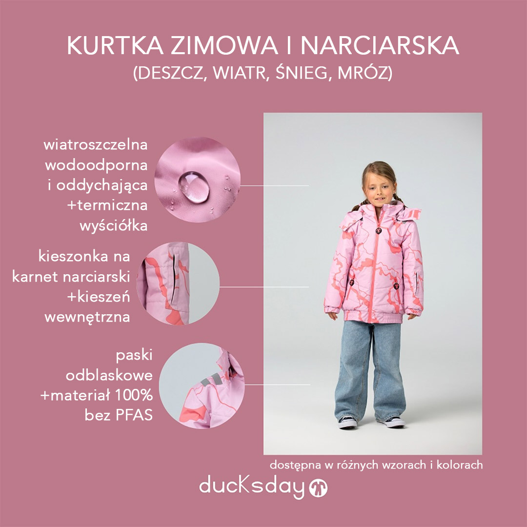 kurtka zimowa dla dziecka z lekką ociepliną Thinsulate