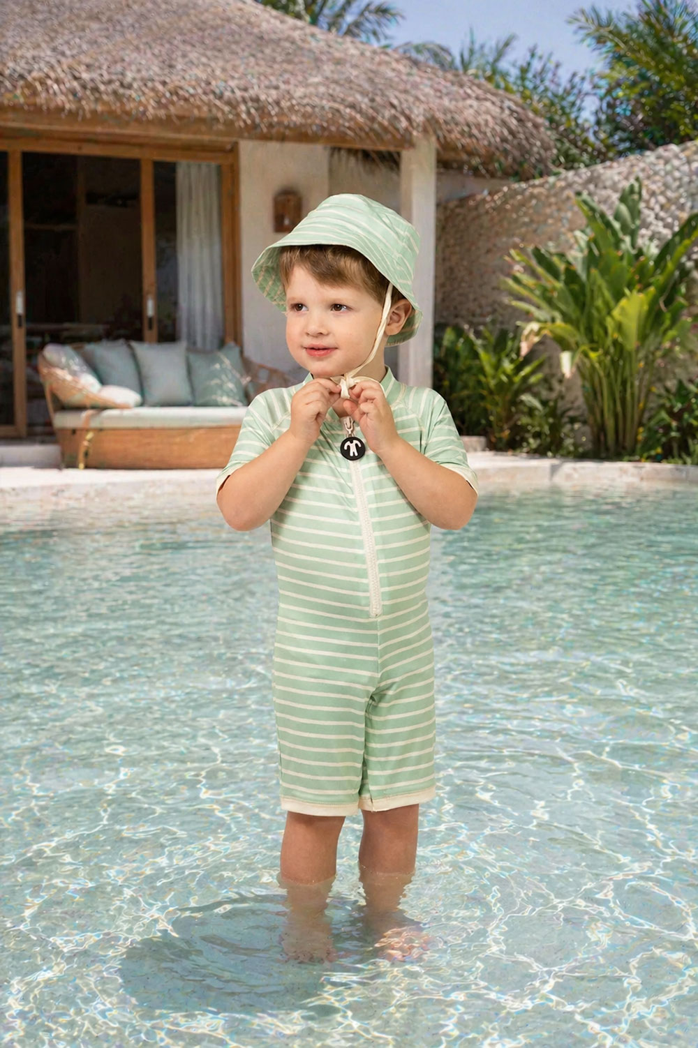 Strój UV dla niemowlaka na basen i wakacje